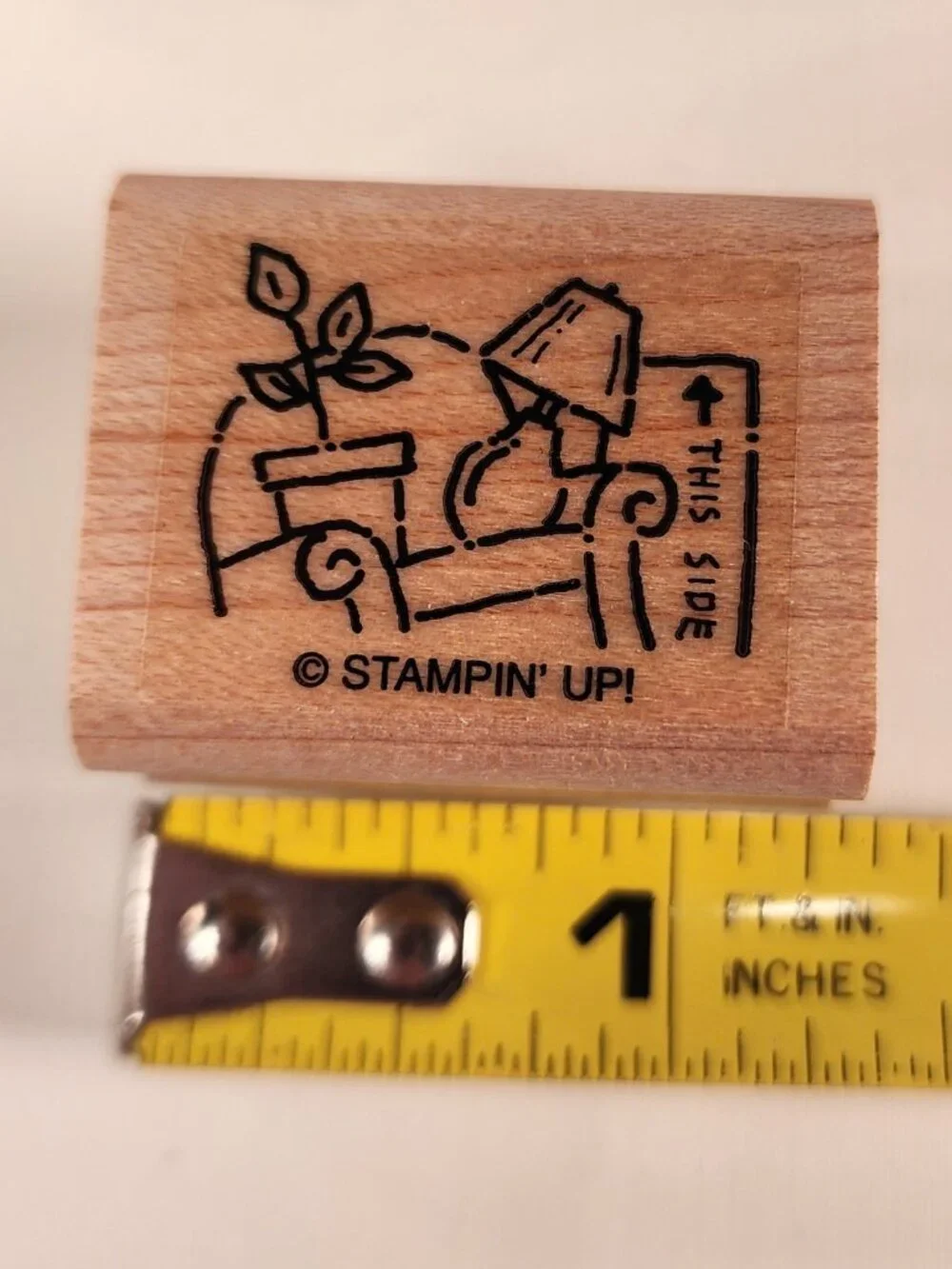 STAMPIN' UP Lot of 11 wood-mounted rubber stamps